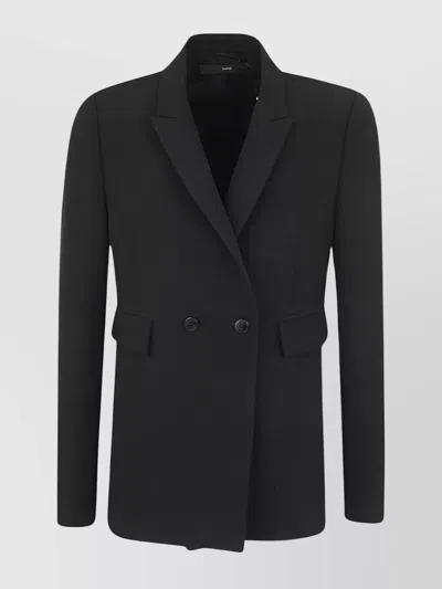 Sapio Long Jacket Back Vent In Black