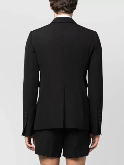 Sapio Long Jacket Back Vent In Black