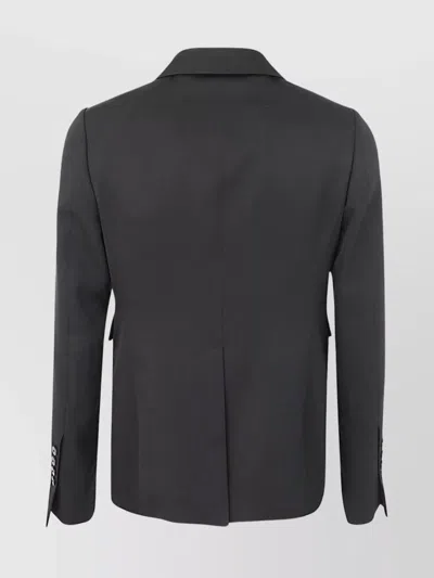 Sapio Single Breasted Blazer Jacket In Gray