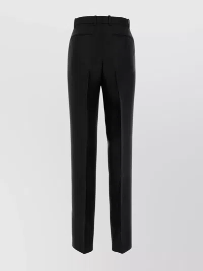 Gucci Tailored Cady Trousers With Pockets And Crease In Black