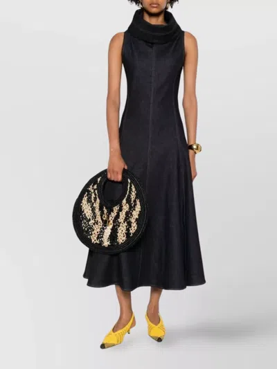 Jacquemus Sleeveless A-line Dress In Blue