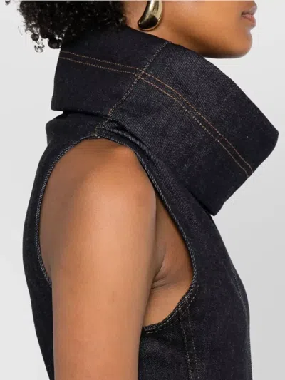 Jacquemus Sleeveless A-line Dress In Blue