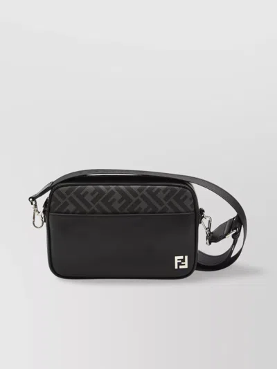 Fendi Adjustable Detachable Shoulder Strap Camera Case In Black