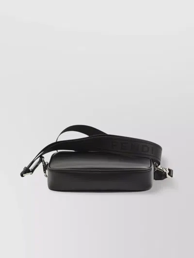 Fendi Adjustable Detachable Shoulder Strap Camera Case In Black