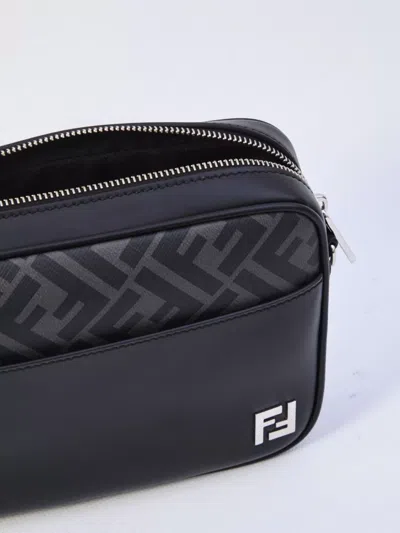 Fendi Adjustable Detachable Shoulder Strap Camera Case In Black