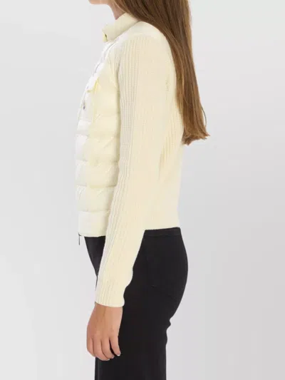 Moncler Padded Cardigan Sweaters And Cardigans White In Neutral