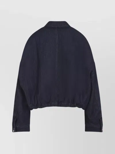 Dries Van Noten Cotton Denim Vesto Jacket In Blue