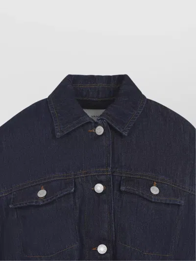 Dries Van Noten Cotton Denim Vesto Jacket In Blue