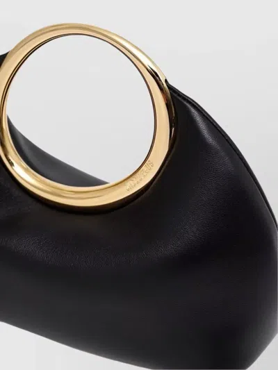 Jacquemus The Calino Small Leather Clutch In Black