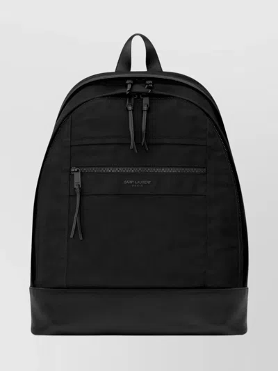 Saint Laurent Versatile Backpack Featuring Adjustable Straps In Black