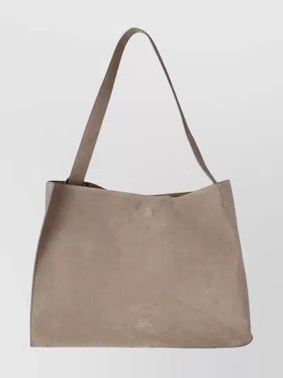 Studio Nicholson Suede Leather Tote Bag With Single Shoulder Strap