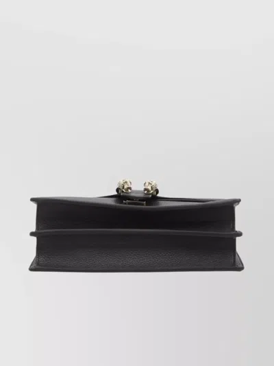 Gucci Chain Strap Shoulder Bag With Metal Hardware In Black