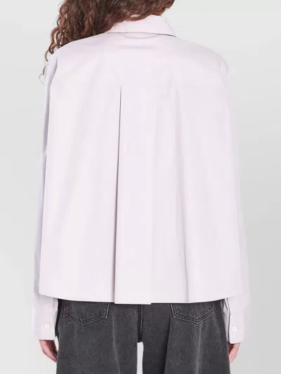 Loewe Anagram Embroidered Trapeze Shirt In Purple