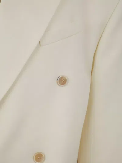 Wardrobe.nyc Double-breasted Coat Button Detailing In White