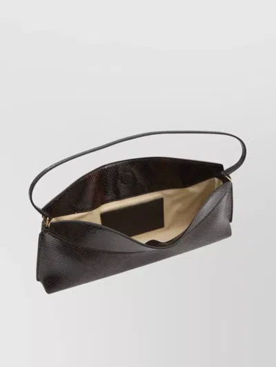 Jacquemus Ovalo Clutch In Brown