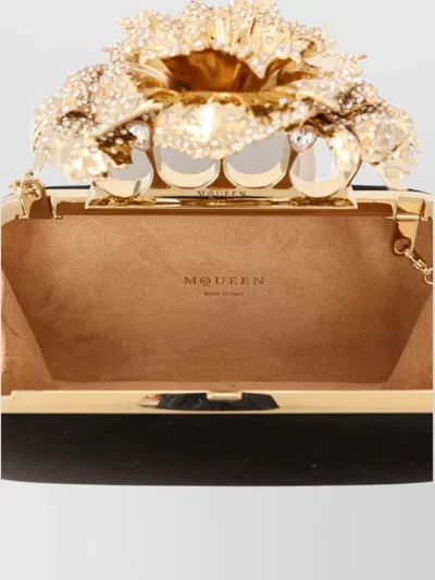 Alexander Mcqueen Satin Clutch Bag Knuckle Duster