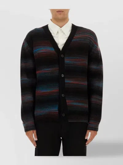 Paul Smith Button Thru Cardigan In Black