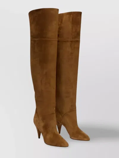 Casadei "venus" Nomad Saddle Boots In Brown