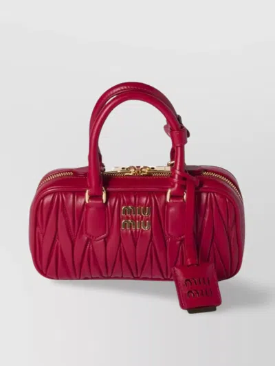 Miu Miu Iconic Mini Bag With Detachable Strap In Pink