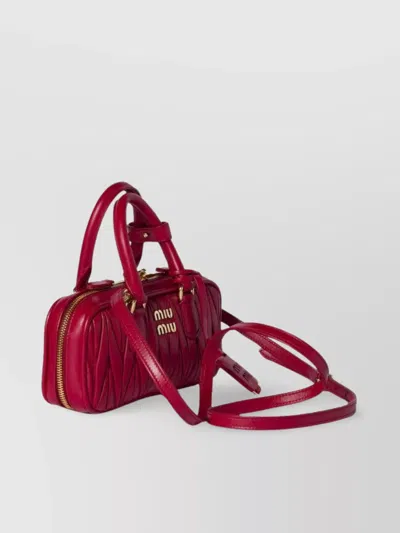 Miu Miu Iconic Mini Bag With Detachable Strap In Pink