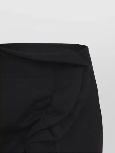 Dries Van Noten Black Skirt With Draping