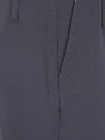 Mugler Straight Leg Trousers Featuring Front Crease In Black