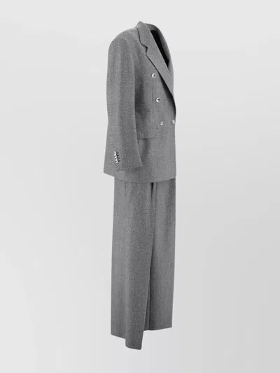 Tagliatore Prince Of Wales Check Pattern Suit In Gray