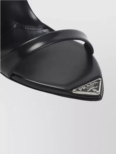 Prada Stylish Pointed Toe Sandals For Women In Black