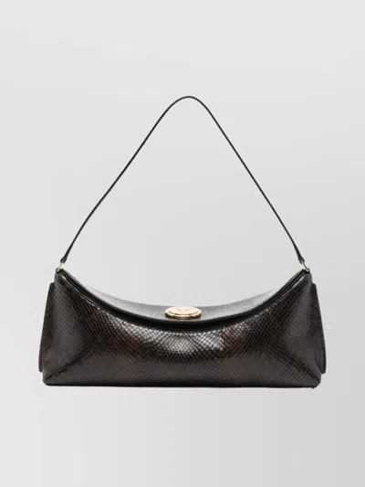 Jacquemus Ovalo Clutch In Brown