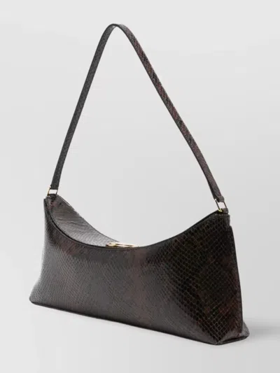 Jacquemus Ovalo Clutch In Brown