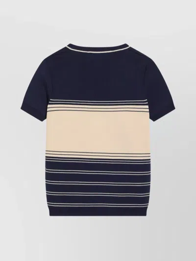 Valentino Maglione In Cotone Blu Navy  Donna In Black