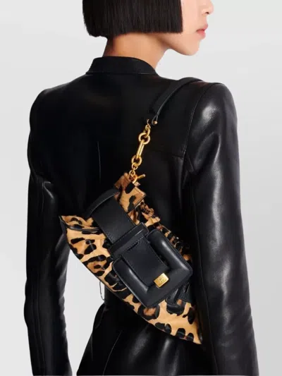 Balmain Mini Leopard Print Shoulder Bag