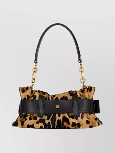 Balmain Mini Leopard Print Shoulder Bag