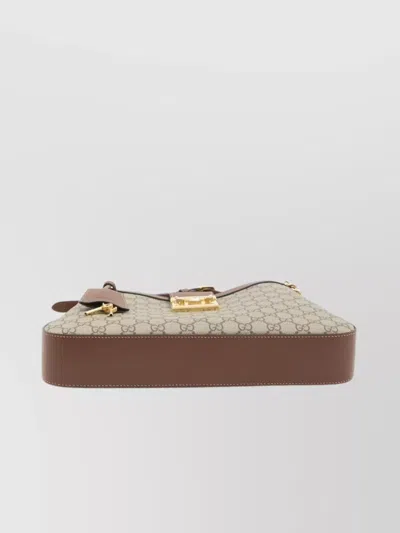 Gucci Padlock Gg Canvas Hobo Bag In Green