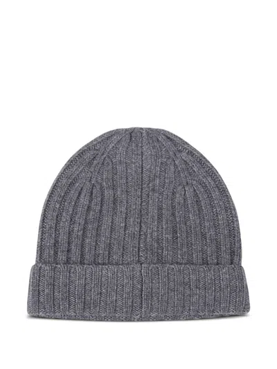 Beyou Cashmere Beanie In Gray
