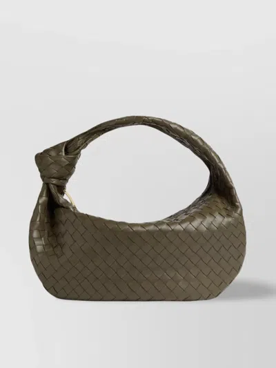 Bottega Veneta Leather Jodie Top-handle Bag In Green