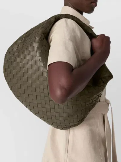 Bottega Veneta Leather Jodie Top-handle Bag In Green