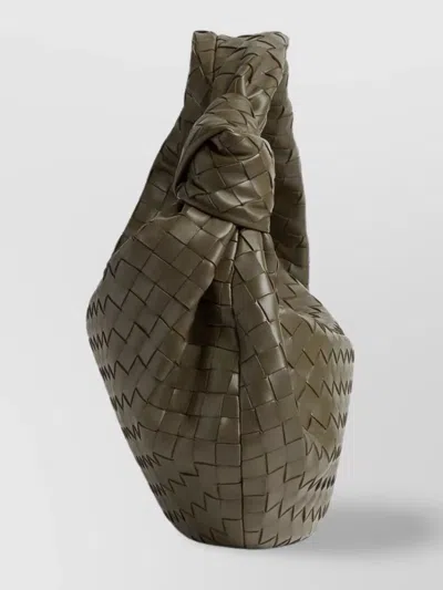 Bottega Veneta Leather Jodie Top-handle Bag In Green