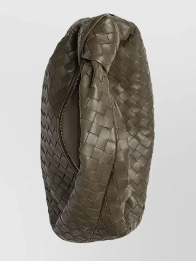 Bottega Veneta Leather Jodie Top-handle Bag In Green