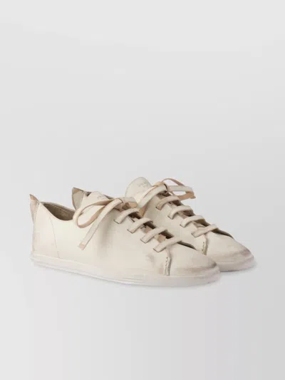 Prada Laced Shoes In White