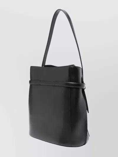Totême Women Black 'belted' Bucket Bag, Onesize Luxury Bucket Bags For Women Darveys