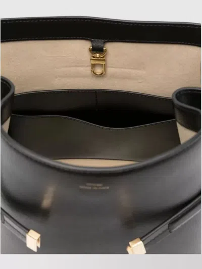Totême Women Black 'belted' Bucket Bag, Onesize Luxury Bucket Bags For Women Darveys