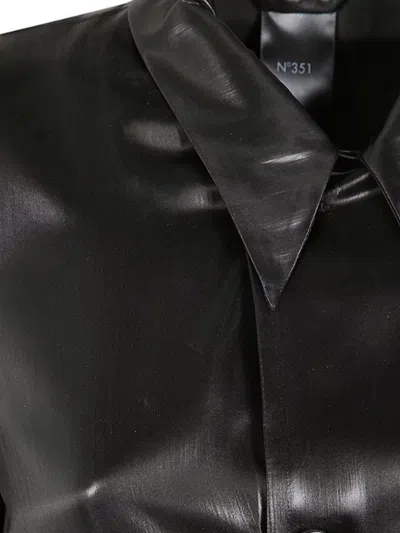 Sapio Waist Belted Trench Coat In Black