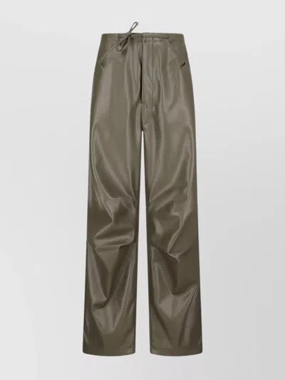 Darkpark Relaxed Fit Trousers Adjustable Drawstring Waist In Gray