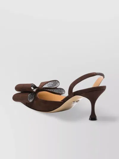 Mach&mach Mach & Mach Women Le Cadeau Kitten Heel Slingback In Brown