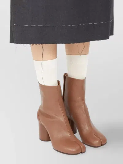 Maison Margiela Tabi H60 Ankle Boots - Leather - Nude In Neutral
