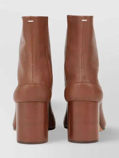 Maison Margiela Tabi H60 Ankle Boots - Leather - Nude In Neutral