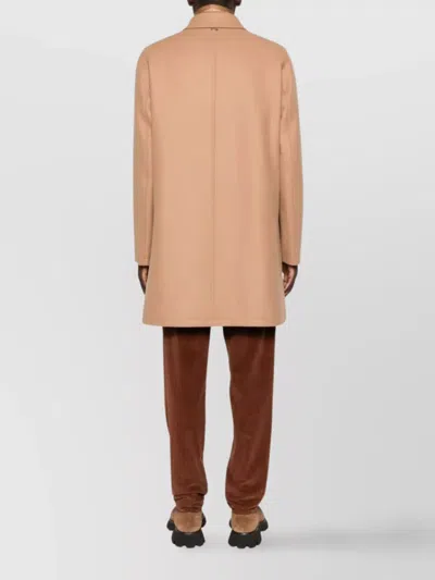 Herno Padded Coat With Collared Design And Pockets In Pink