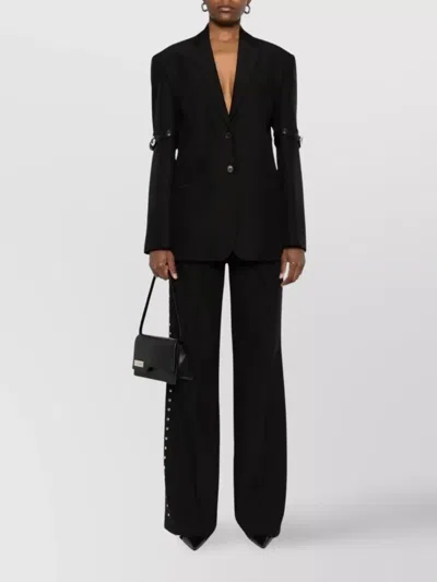 Coperni Belted Blazer Buckle Detail In Black