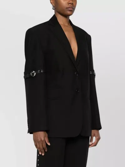 Coperni Belted Blazer Buckle Detail In Black